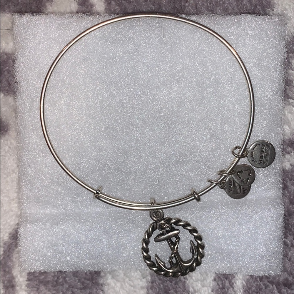ALEX & ANI anchor charm bangle